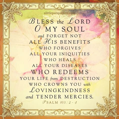 Bless the Lord O my soul!!! Count your blessings, name them one by one. Count your many ...