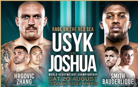 Boxing News: Anthony Joshua vs. Oleksander Usyk II under card complete