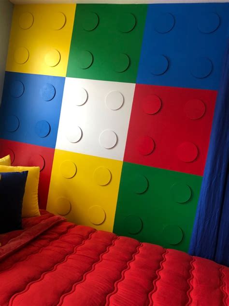 Lego Wall | Lego room decor, Lego bedroom decor, Lego bedroom