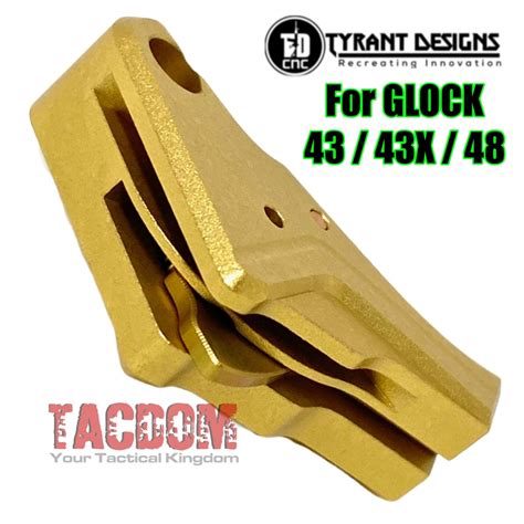 TYRANT DESIGNS I.T.T.S GOLD TRIGGER for Glock 43 43X 48 – TACDOM