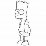 Bart Simpson Coloring Page For Kids  Free The Simpsons Printable sketch template