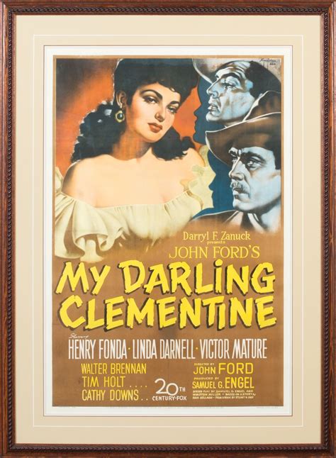 My Darling Clementine Original Lithograph Movie Poster