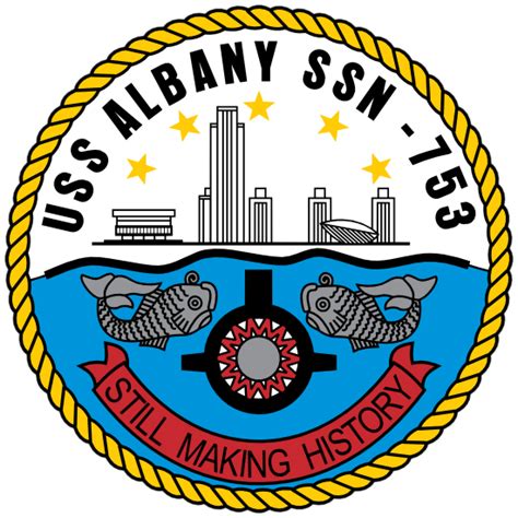 Navy Submarine Ssn 753 Uss Albany Magnet