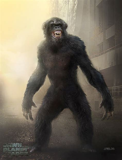 Unused Caesar DAWN OF THE PLANET OF THE APES Concept Art by Justin Fields « Film Sketchr