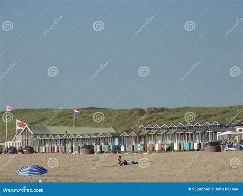 Beach and Seasight at Wijk Aan Zee Editorial Photography - Image of ...