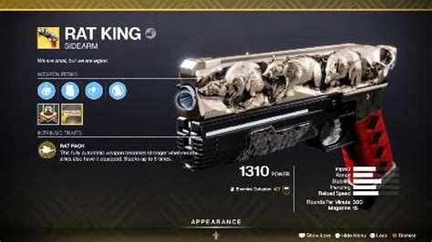 Rat King Exotic Weapon & Catalyst – Destiny 2 - YouTube