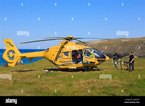 Scottish Air Ambulance Service Helicopter paramedics in a rescue ...