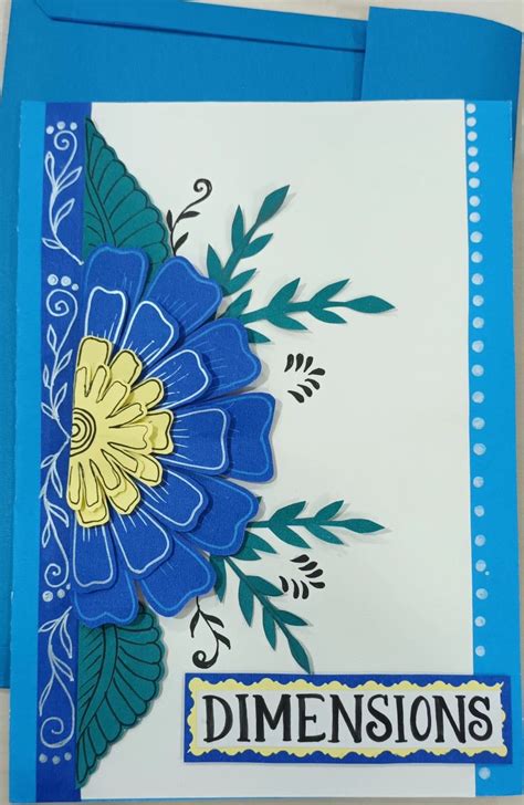 File Cover Design with Blue Flowers