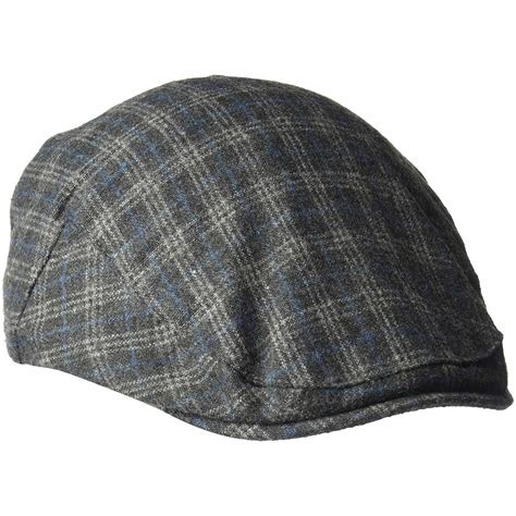 Country Gentlemen - Country Gentleman Mens British Classic Flat Ivy Cap Hat(Grey Windowpane ...