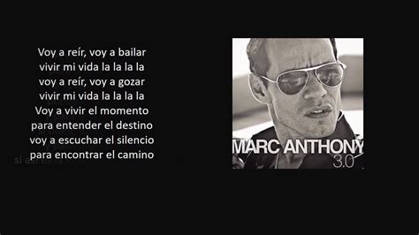 Marc anthony - vivir mi vida karaoke - YouTube