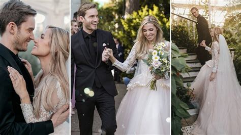 PewDiePie Marries Marzia Bisognin, Wedding Photos OUT: YouTuber Breaks The News on Instagram | 👍 ...