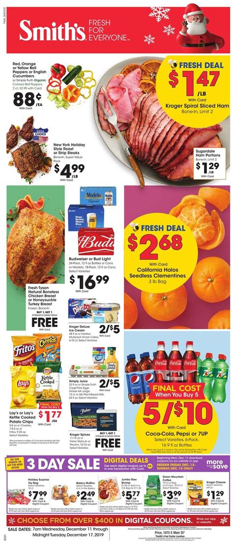 Smith's Ad Circular - 12/11 - 12/17/2019 | Rabato