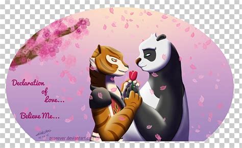 Kung Fu Panda Po And Tigress Kiss