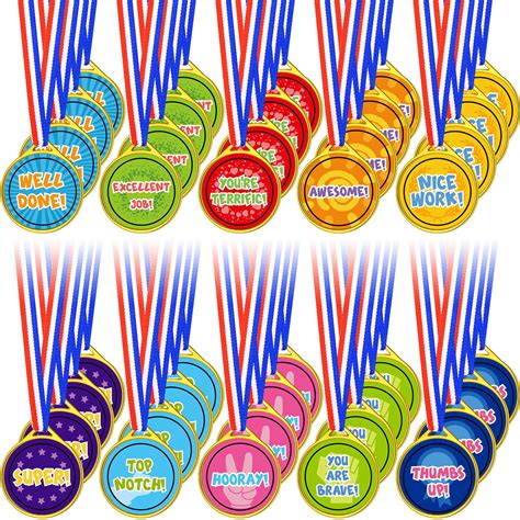 Buy Gejoy 60 Pieces Award Medals Assortment Medals for Awards for Kids Award Medals Assortment ...