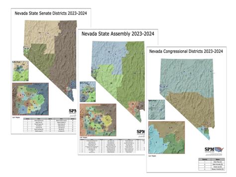 Nevada Political and State Legislative Wall Maps – State Political Maps