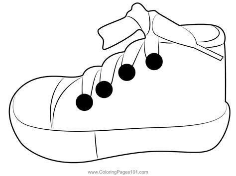 Shoes For Kids Coloring Page for Kids - Free Shoes Printable Coloring ...