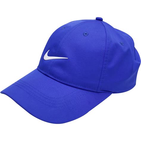 Nike Dri-FIT Royal Blue with White Swoosh Golf Dad Hat Baseball Cap – Cap Swag