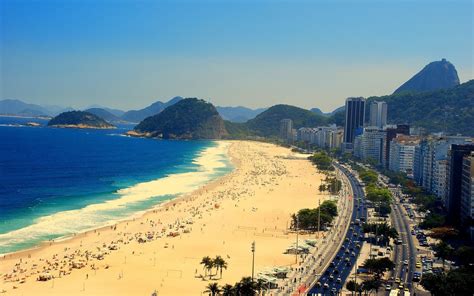 Wallpaper : sea, bay, beach, coast, horizon, cape, Brazil, Rio de Janeiro, vacation, Copacabana ...