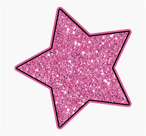 Stars ‿ ⁀°•• Star - Pink Glitter Stars Clipart , Free Transparent Clipart - ClipartKey