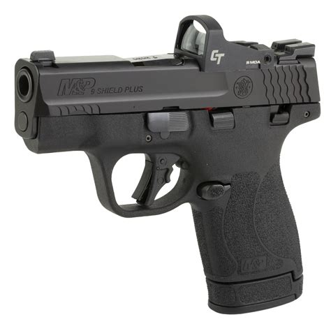 SMITH & WESSON SHIELD PLUS M&P9 MICRO COMPACT 9MM 3.1" WITH CRIMSON TRACE RED DOT 13-10 ROUND ...