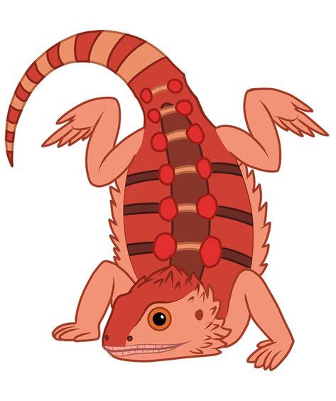 Bearded dragon clip art set in 2019