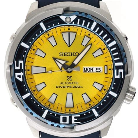 SEIKO Yellow Butterfly Fish Tuna SRPD15K1 Limited Edition Diver's Watc