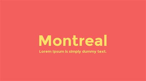 Montreal Font Family : Download Free for Desktop & Webfont