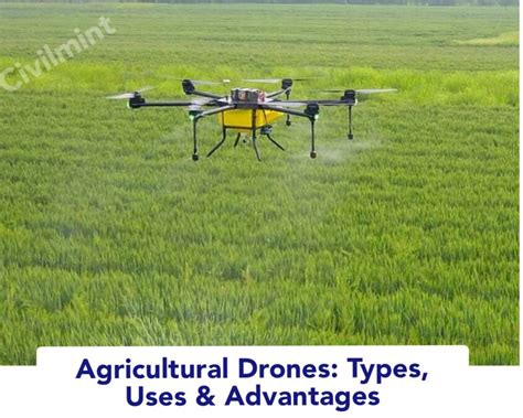 Agricultural Drones: Types, Uses And Advantages | CivilMint.Com