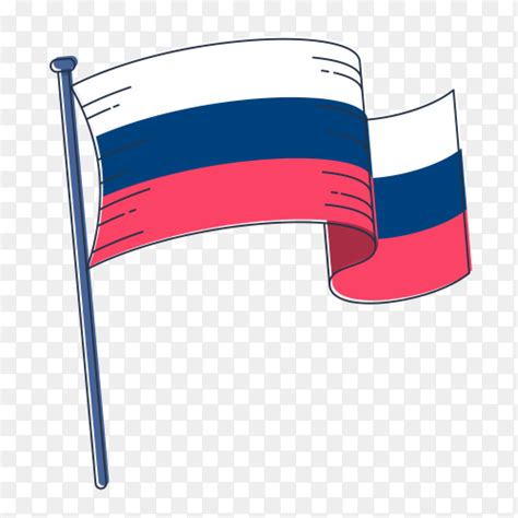 Russia flag waving royalty free PNG - Similar PNG