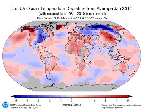 Freezing January for Easterners Was Not Felt Round the World - The New York Times