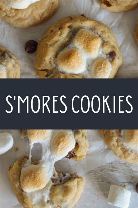 S'mores Marshmallow Cookies - Simply Scrumptious Eats