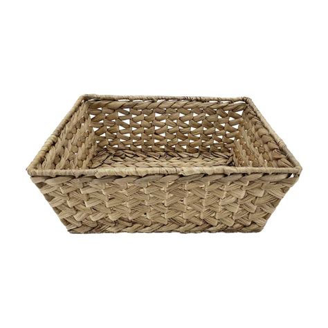 Water Hyacinth Basket, Natural, Large