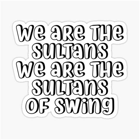 "Sultans Of Swing" Sticker for Sale by RafaTakami | Redbubble