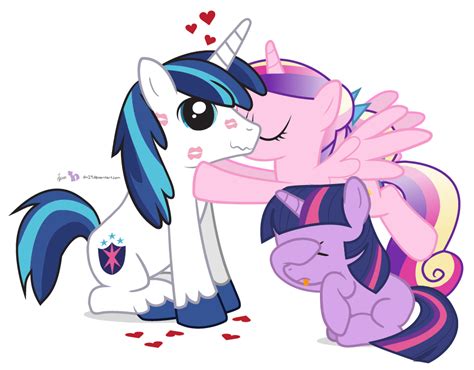 My Little Pony Princess Cadence And Shining Armor Kiss