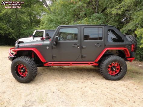 Jeep Wrangler Moto Metal MO962 Wheels Gloss Black & Red