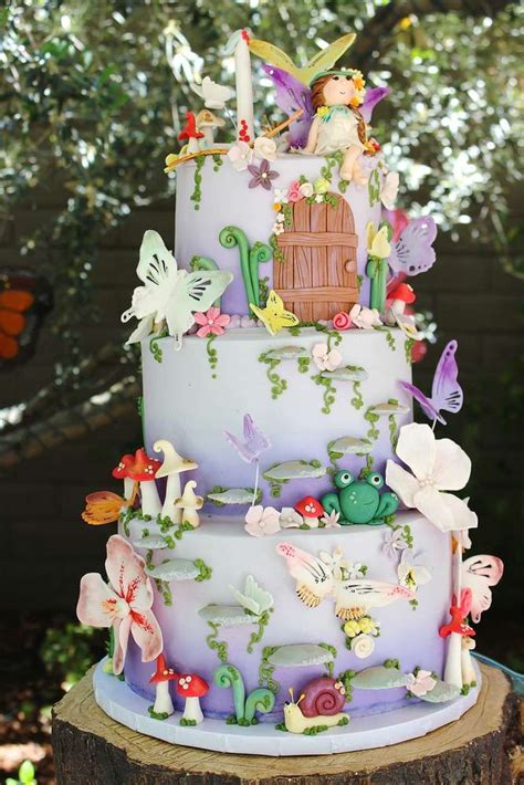 Fairy Tale Birthday Party Ideas | Photo 1 of 43 | Fairy garden cake ...