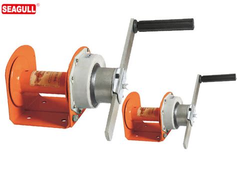 Worm Gear Hand Winch / Hand Lifting Winch Large Capacity 500kg - 3000kg