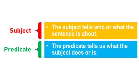 Subject and Predicate Examples | English Syllabus Guru