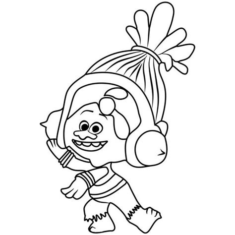 DJ Suki from Trolls Coloring Pages Printable - XColorings.com