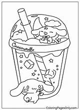 Cinnamoroll Bubble Tea Coloring Pages  Free Printable sketch template