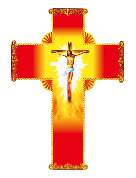 Christian Material Cross Jesus Crucifix Red Transparent HQ PNG Download | FreePNGImg