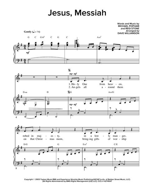 Jesus, Messiah | Sheet Music Direct