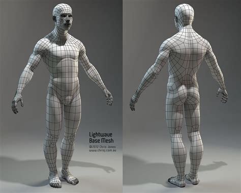 Get Inspired For 3d Model Topology Body - Memphis Mockup