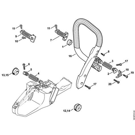 Stihl MS 362 Chainsaw (MS362 VW) Parts Diagram, MS362VW-J AV SYSTEM