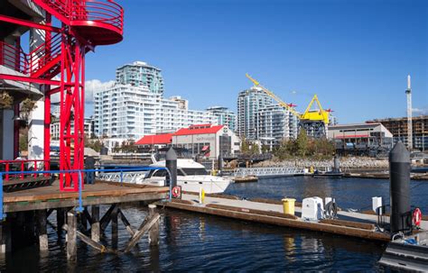 Lonsdale Quay Waterfront Boardwalk Market and Seabus North Vancouver