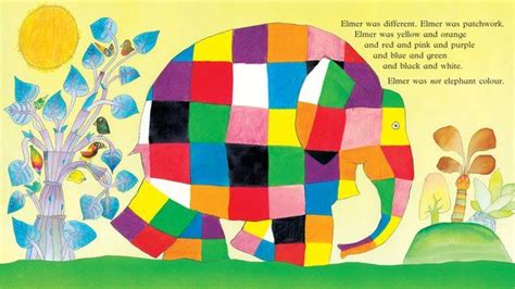 The evolution of Elmer the Patchwork Elephant - BBC News