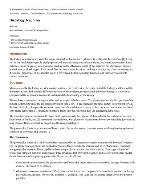 (PDF) Histology, Nephron