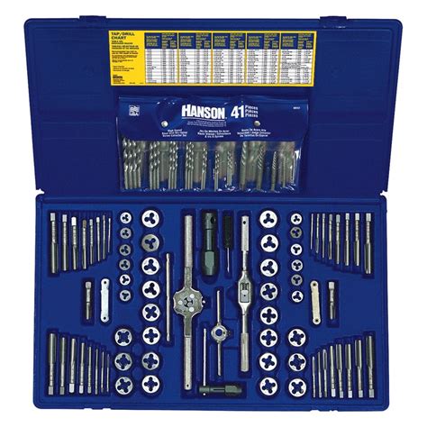 Irwin Tools 26377 117-Piece Deluxe Tap and Die Set, Hanson Machine ...