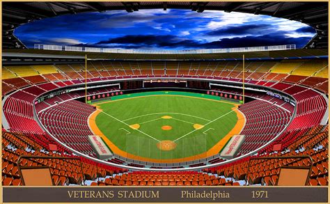 Veterans Stadium 1971 Digital Art by Gary Grigsby - Fine Art America