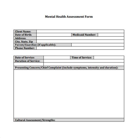 FREE 7+ Sample Health Assessment Templates in PDF | MS Word | Excel